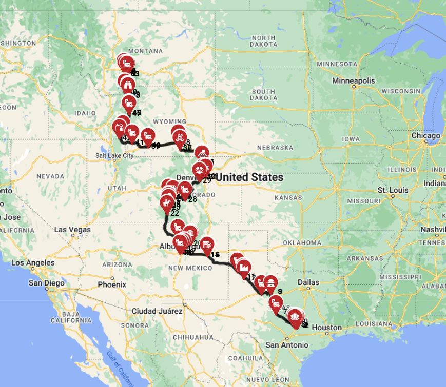 Austin to Bozeman